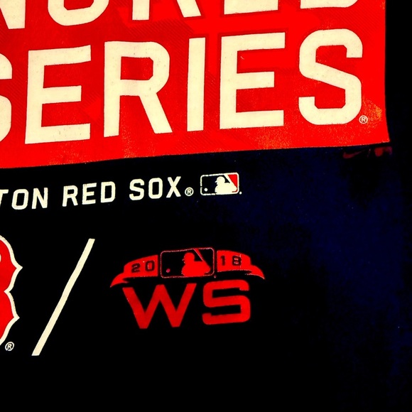 Nike Boston Red Sox 2018 World Series Champions Men's T-Shirt Blue M - Picture 4 of 6